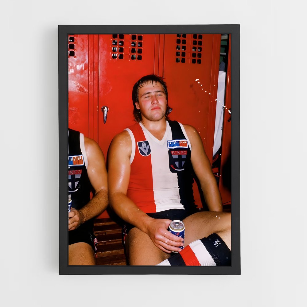 Poster Amis et Bière – affiche Football australien (vue 2)